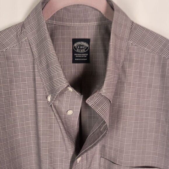 Brooks Brothers Non Iron Stretch Supima Cotton Dress Shirt 18 36/37 NWOT - Picture 6 of 6